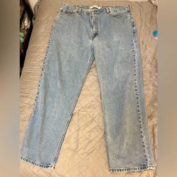 Men’s Levi’s 550 Relaxed Fit Jeans 40x32 Blue Denim Straight Casual Western READ - Picture 7 of 11